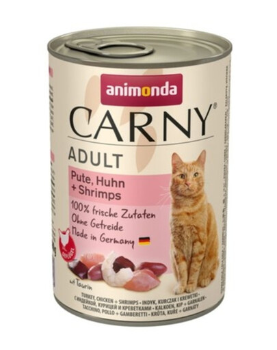 ANIMONDA Carny Adult con tacchino, pollo e gamberetti 400g