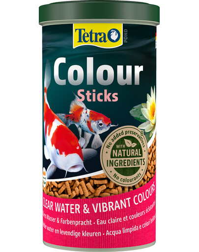 TETRA Pond Colour Sticks 4l Mangime completo per pesci da laghetto dai colori brillanti
