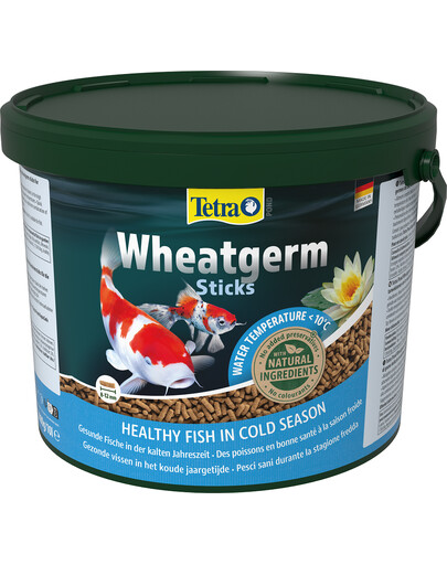 TETRA Pond Wheatgerm Sticks 10l Mangime completo per tutti i pesci da laghetto