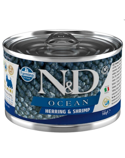 FARMINA N&D Ocean Dog Herring, shrimps 140g