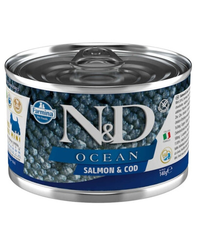 FARMINA N&D Ocean Dog Salmon, codfish 140g