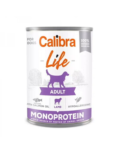 CALIBRA Dog Life Adult Lamb 400g con agnello
