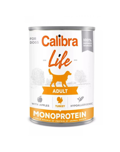 CALIBRA Dog Life Adult Turkey with Apples 400g con tacchino e mela