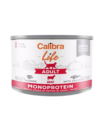 CALIBRA Cat Life Adult Beef 200g cibo monoproteico per gattini con manzo