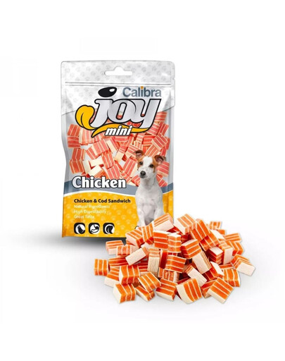 CALIBRA Dog Joy Mini Chicken&Cod Sandwich 70g piccoli panini con pollo e merluzzo