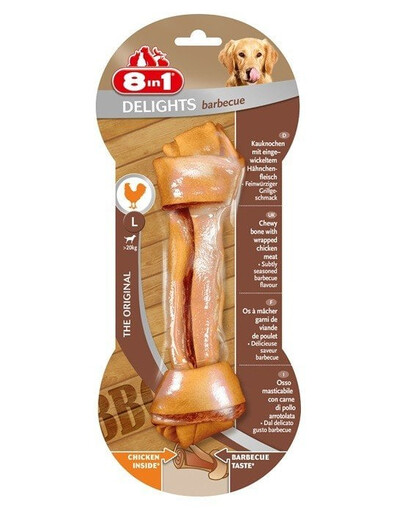 8in1 Delights Barbecue Osso da masticare L
