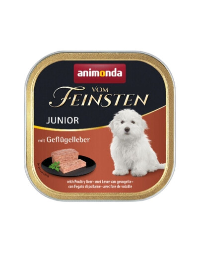 ANIMONDA Vom Feinsten Junior 150g - fegatini di pollo