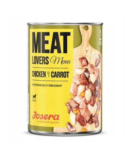 JOSERA Meatlovers menu pollo con carote  800g