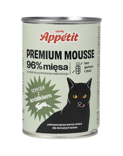 COMFY APPETIT PREMIUM Mousse con coniglio per gatti 400g
