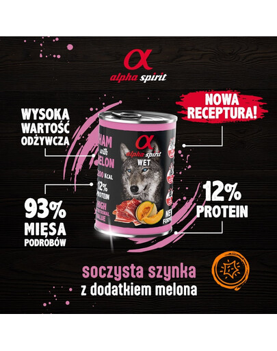 ALPHA SPIRIT Prosciutto e melone 400g