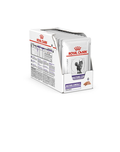 ROYAL CANIN VHN Cat Mature Consult Balance Loaf 48x85g cibo umido per gatti anziani, oltre i 7 anni di età