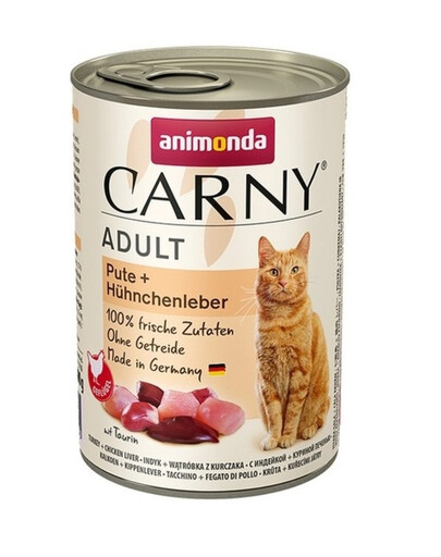 ANIMONDA Carny Adult 400 g - tacchino e fegato di pollo