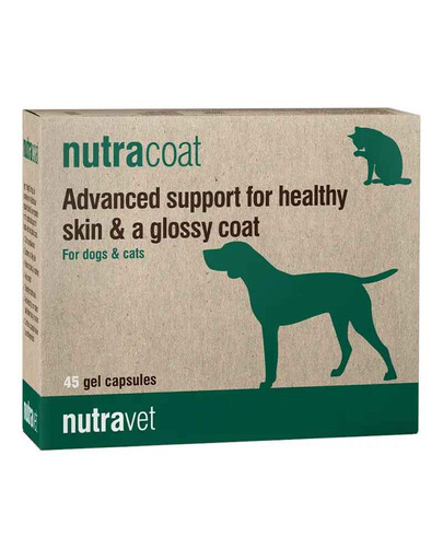 NUTRAVET Nutracoat 45 capsule per la salute della pelle e del pelo di cani e gatti