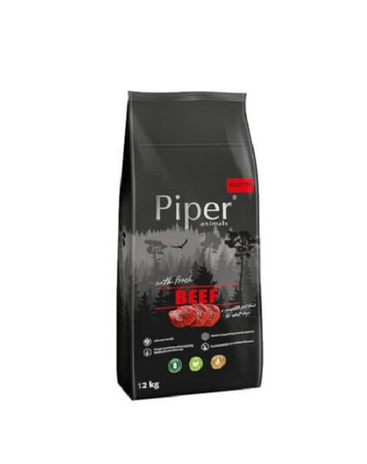 PIPER cibo secco per cani con manzo 12kg