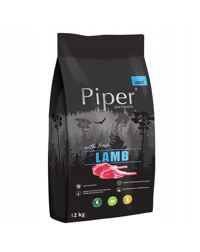 PIPER cibo secco con agnello per cani 12kg