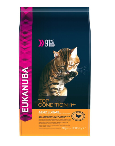 EUKANUBA Cat Adult All Breeds Top Condition Chicken & Liver 2 kg