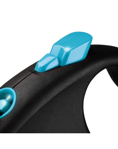 FLEXI Guinzaglio automatico Black Design S strap 5 m blu