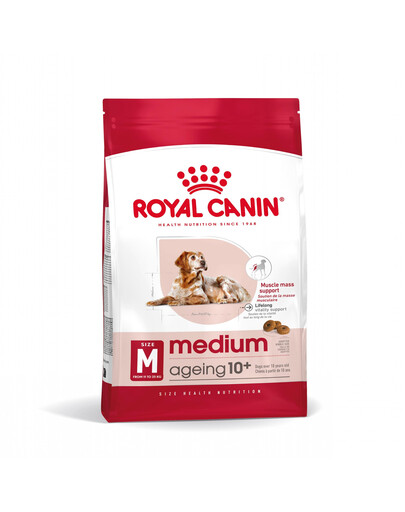 ROYAL CANIN Medium Ageing 10+ 3 kg cibo secco per cani maturi di età superiore ai 10 anni, razze di media taglia