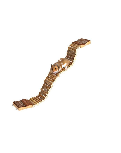 TRIXIE Ponte in legno per roditori 7 x 55 cm