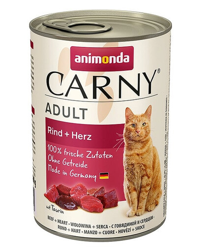 ANIMONDA Carny Adult 400 g - manzo e cuori