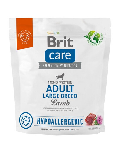BRIT Care Hypoallergenic Adult Large Breed con agnello 1kg
