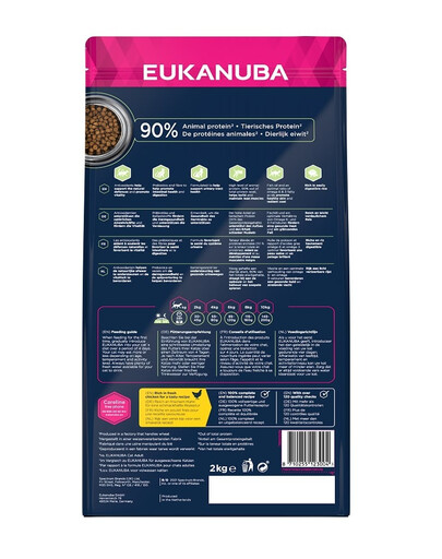 EUKANUBA Cat Hairball Control Adult All Breeds Chicken 2 kg