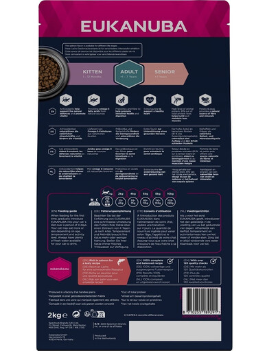 EUKANUBA Grain Free Adult Salmone 2 kg per gatti adulti