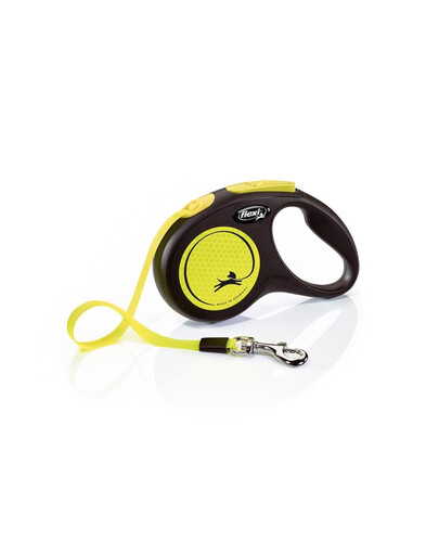 FLEXI Guinzaglio New Classic Neon S Fettuccia 5 m