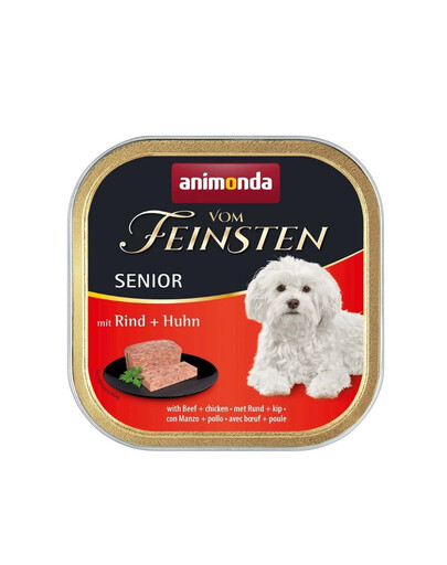 ANIMONDA Vom Feinsten Senior with Beef&Chicken 150 g con manzo e pollo per cani anziani