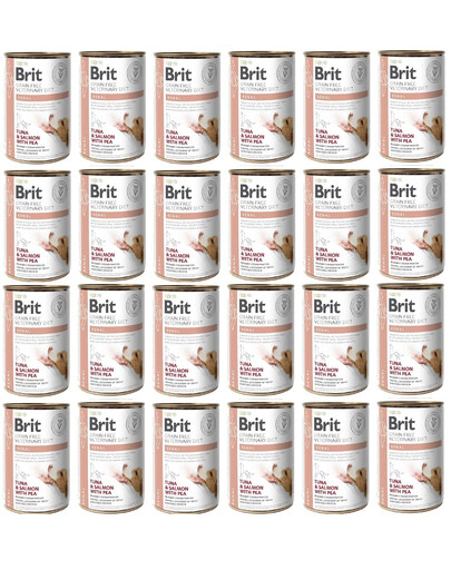 BRIT Veterinary Diet Renal Tuna&Salmon&Pea 24x400g