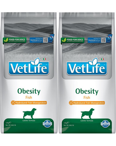 FARMINA Vet Life Obesity Fish 2 x 12kg