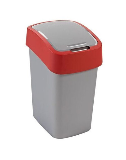 CURVER Cestino "FLIP BIN" 25 l argento rosso