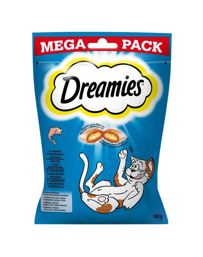 DREAMIES Mega Pack 4x180g deliziosi bocconcini per gatti al salmone