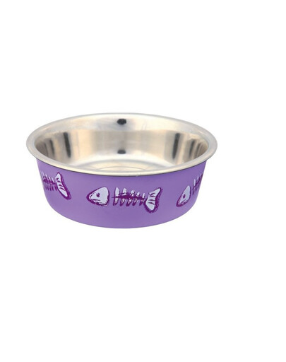 TRIXIE Ciotola in metallo con rivestimento in plastica 0,3 l / 12 cm