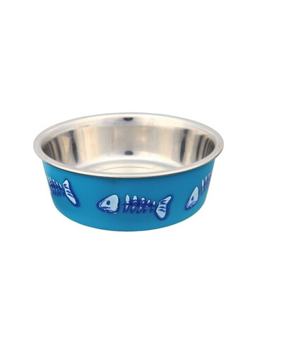 TRIXIE Ciotola in metallo con rivestimento in plastica 0,3 l / 12 cm
