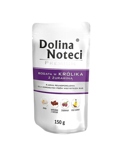 DOLINA NOTECI Premium Ricco di coniglio con mirtillo rosso 150g