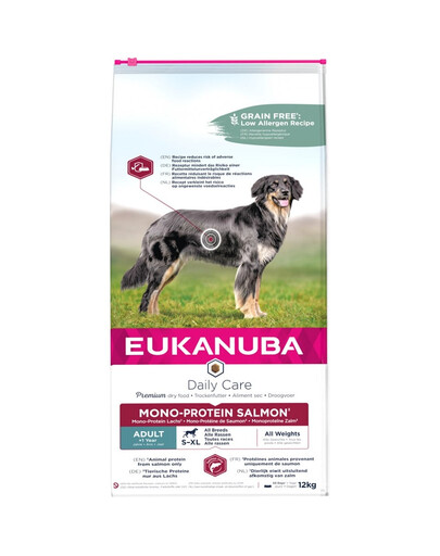 EUKANUBA Daily Care Adult Monoprotein Salmone 12 kg