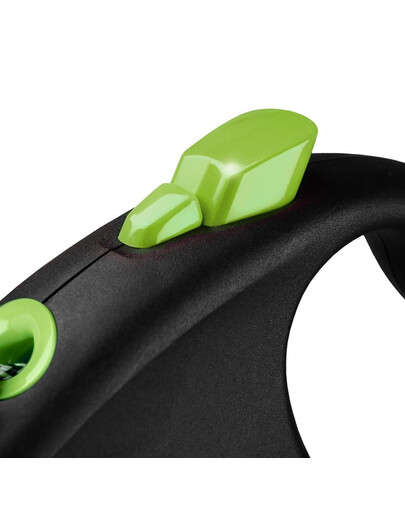 FLEXI Black Design S Cord 5 m green cordino automatico