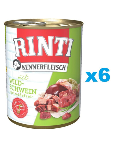RINTI Kennerfleisch Wild boar cinghiale 6 x 800g