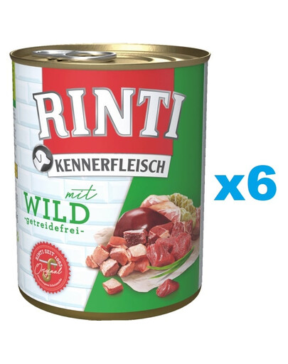 RINTI Kennerfleisch Game selvaggina 6 x 800g