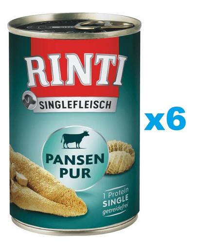 RINTI Singlefleisch Rumen Pure rumine monoproteico 6 x 400g