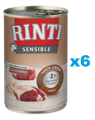 RINTI Sensible agnello e riso 6 x 400g
