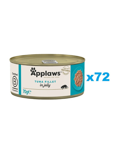 APPLAWS Cat Adult Tuna Fillet in Jelly tonno in gelatina 72 x 70g