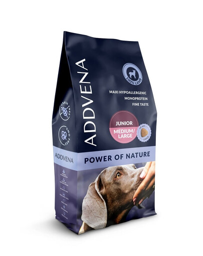 ADDVENA Power of Nature Junior medium&large 10 kg agnello per cuccioli di taglia media e grande