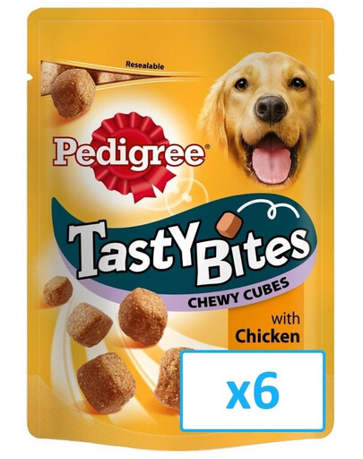 PEDIGREE Tasty Bites Chewy Cubes 6x 130g