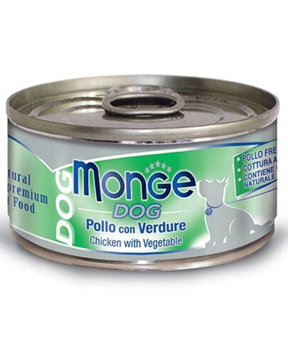MONGE Natural Dog 95 g - pollo con verdure