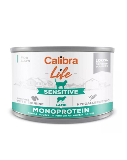 CALIBRA Cat Life Sensitive Lamb 200g con agnello per gatti sensibili