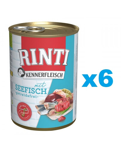RINTI Kennerfleisch Sea Fish Pesce marino 6 x 400g