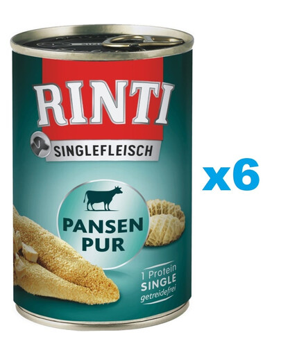 RINTI Singlefleisch Rumen Pure rumine monoproteico 6 x 800g