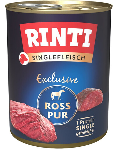 RINTI Singlefleisch Exclusive Horse Pure alimento monoproteico cavallo 800 g